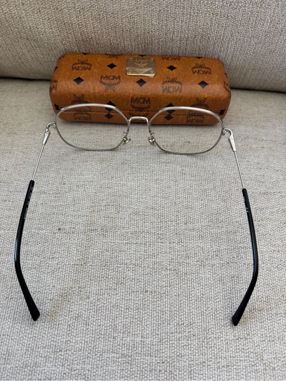 MCM Eyeglasses Silver Rim Frames - Picture 3 of 4